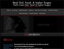 Tablet Screenshot of bendoralsurgery.com